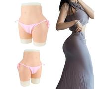 Adima Culottes en Silicone réalistes avec Coussinets pour Hanches, Culotte Fausse vulve, Remodelant Les Fesses, Lingerie pour travestissement et Cosplay,Color3,Upgrade
