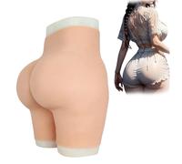 Adima Culottes en Silicone Réalistes avec Vagin Factice, Culotte De Contrôle, Hanches Et Fesses Renforcées pour Homme À Femme,Wheat(Upgrades),One Size