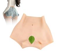 Adima Culottes en Silicone réalistes, dessinateur de Hanches et de Fesses, Shorts de contrôle, Cache-Gorge, Boxers pour travestis,Marron,Basic