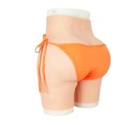 Adima Culottes Sissy réalistes en Silicone, Shaper de Fesses, Short de contrôle, rehausseur de Hanches, Boxer rembourré pour Personnes transgenres,Marron,Upgrade