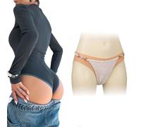 Adima Faux vagin réaliste en Silicone Culotte lève-Cul rehausseur Cacher Gaff String Peut Faire Pipi et inséré pour travesti Drag Queen,Ivoire,Basics