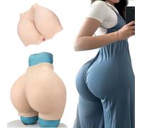 Adima Pantalon de vagin en Silicone réaliste Énorme Cul améliorer Shaper Control Panty Mâle à Femelle Sissy Hiding Gaff Shorts pour travesti,Marron,Basics