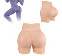 Adima Pantalon en Silicone pour Vagin Artificiel Réaliste, Augmentation des Fesses, Culotte pour Homme À Femme pour Travesti,Brown(Basics)