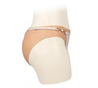 Adima Pantalon en Silicone transgenre insérable Fausse Chatte Camel Toe contrôle String Cul Corps rehausseur Short pour travesti,Bronze,Basic