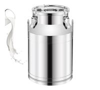 Adima pot à lait avec couvercle scellé 201 Acier Inoxydable Hermétique Pot À Lait Conteneur de rangement pour lait et vin pour Stocker des Liquides Et des Solides,76L