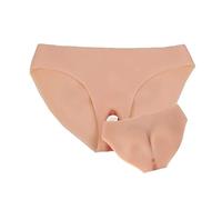 Adima Shorts en Silicone réaliste avec vagin et Fesses factices, Culotte de contrôle pour Cacher, sous-vêtements pour crossdresseurs,Color3,Upgrade