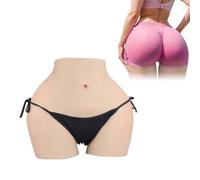 Adima Silicone Butt Hip Lifter Culotte Faux Vagin sous-vêtements Cul Enhancer Énorme Cul Gros Culs Cacher Boxer Slips pour Cosplay,Marron,Basics
