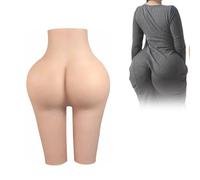 Adima Silicone Faux Fesse Culotte Énorme Cul Shaper Contrôle Pantalon Hanches Lifter Rembourré Crossdresser Push up Shapewear pour Transgenre,Natrual,Basics