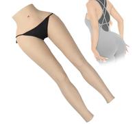 Adima Silicone Faux Vagin Culotte Fesses Rembourré Push Pantalon Hanches Lifter Rehausseur sous-Vêtements pour Travesti,Wheat(Basics),One Size