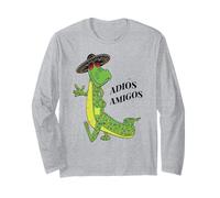 Adios Amigos Alligator Humoristique Cinco de Mayo Manche Longue