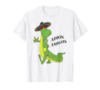Adios Amigos Alligator Humoristique Cinco de Mayo T-Shirt