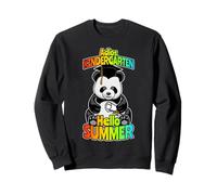 Adios Kindergarten Hello Summer Funny Happy Panda Ours Sweatshirt
