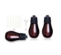 Adirigo Bouteilles vides pour Le Remplissage d'huiles essentielles - Trois Bouteilles vides, Douze filtres en Coton et Un Mini Entonnoir pour diffuseur d'arômes