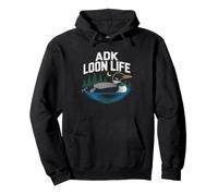 Adirondack Loon Bird Lake Hiking New York Outdoors Nature Sweat à Capuche