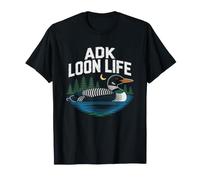 Adirondack Loon Bird Lake Hiking New York Outdoors Nature T-Shirt