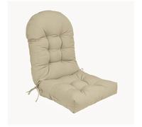 Adirondack & Rocking Chair Cushion Coussins de Patio à Dossier Haut - Intérieur/extérieur Coussin de Chaise berçante épaissi, résistant à la décoloration et imperméable,Kaki