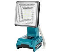 Adisipsoarin Lampe de travail LED 25 W pour batterie Bosch 18 V, projecteur avec ports USB-A et USB-C 2,1 A de charge rapide pour chantier, réparation de voiture, camping, urgence (batterie non