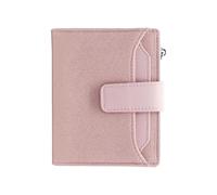 AdiStylinno Petit portefeuille pour femme - En cuir synthétique - Multifonction - Avec 4 fenêtres d'identité, 14 compartiments pour cartes et 1 fermeture éclair - Compartiments pour cartes SIM, rose