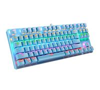 ADITAM Adaptateur K550 87 Touches USB WiredBacklight Blue Switch Gaming Mécanique Clavier Périphériques Informatiques Double The Comfort
