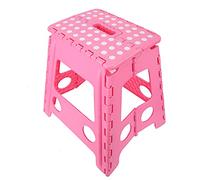 ADITAM Escabeau Pliant, Escabeau Pliant en Plastique Tabourets Pliants Petits Tabourets Portables Petits pour Salon Étude Chambre École 29x22x39Cm (Rose Sakura) Double The Comfort