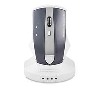 ADITAM Souris sans Fil Rechargeable, Souris de Jeu Optique, Souris Ergonomique, concentrateur USB à 3 Ports, sans Fil 2,4 GHz, Conception à économie d'énergie Double The Comfort