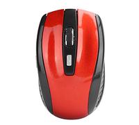 ADITAM Souris sans Fil, Souris Optique d'ordinateur avec Conception silencieuse de Micro-Mouvement, Souris de Jeu sans Fil pour Ordinateur Portable, réglage Intelligent jusqu'à 1600 DPI (Rouge)