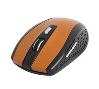 ADITAM Souris sans Fil, Souris Optique d'ordinateur avec Conception silencieuse de Micro-Mouvement, Souris de Jeu sans Fil pour Ordinateur Portable, réglage Intelligent jusqu'à 1600 DPI (Orange)