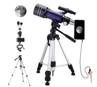 ADITAM Télescope pour Enfants débutants Adultes, télescope réfracteur d'astronomie de 70 mm avec trépied, Cadeau de télescope Portable pour Enfants Double The Comfort