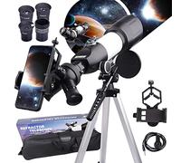 ADITAM Télescope pour Enfants débutants Adultes, télescope réfracteur d'astronomie de 70 mm avec trépied, Cadeau de télescope Portable pour Enfants Double The Comfort