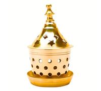 Aditri Creation Brass Star Shape akhand Oil Diya/Lamp Hindu Puja Religious Brass Oil Lamp Pooja Essential for Indian Traditional Pooja Items New Year Decorations (Size:-L;5.5 inch,H;2.5 inch)