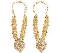 Aditri Creation Lot de 2 mala pour Laddu Gopal/Devi Maa/Radha Krishna/Indian Traditional Holi Festival of Colors God Goddess Set Deities Jewellary All God Idol Statue (Taille : - 6,3 cm) (couleur