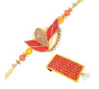 Aditri Creation Single Rakhi for Brother Rakhi Thread for Bhai Bhabhi Bhaiya and Raksha Bandhan Design Rakhi Set Dora Bracelet with gift Pack in Red Bag for Brother Sister Indian Traditional Festival