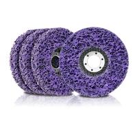 Adiwo 4Pcs Disques de Nettoyage, 100x16 mm Nettoyage CSD Disque de Meulage, Dérouillant Abrasif pour Meuleuse d'Angle, pour le Traitement de Surface ou L'enlèvement（Violet）
