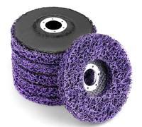 Adiwo 6Pcs Disques de Nettoyage, 125x22 mm Nettoyage CSD Disque de Meulage, Dérouillant Abrasif pour Meuleuse d'Angle, pour le Traitement de Surface ou L'enlèvement（Violet）