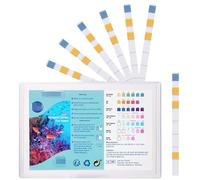 Adiwo Bandelette de Test d'Aquarium 9 en 1, 150 Bandelettes de Test Eau Dureté Totale, pH, Alcalinité, Carbonates, Chlore Libre, Fer, Nitrates, Nitrites, Cuivre Test Rapide pour Aquarium Étang Piscine