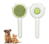 Adiwo Brosse Chien Chat, Le nouveau Universel Brosse Anti Poils Animaux Chat Chien, libération automatique Ultra Doux Peigne de Nettoyage pour Animaux de Compagnie/Masser/Enlever Poils Lâches(Vert)