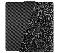 Adiwo Plaque d'Impression Double Face PEO+PET 257 x 257mm, Plaque en d'Impression en Acier à Ressort, Plaque de Construction PEO PET Double Face pour Bambu Lab X1, X1C, X1E, P1P, P1S, A1