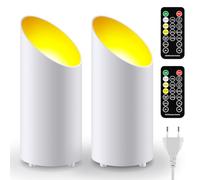 Adiwo Spot LED Uplight, Spot de Sol, 2 Pcs Blanc Lampes de Sol LED pour Un Éclairage d'Accentuation d'Ambiance, Lampadaires Plafonniers Lampadaire Dimmable Jaune Chaud Naturel Lumière Blanc Froi