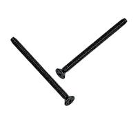 Adiyer Lot de 40 vis de sortie extra longues noires de 15,2 à 81,3 x 5,1 cm pour rallonge de prise électrique et prise électrique en acier inoxydable 304