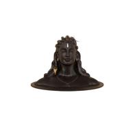 Adiyogi Statue Shiv Shiva Murti Dieu Shiva pour Pooja 10,2 cm Noir