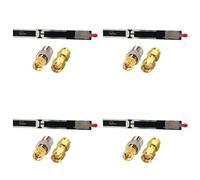 Adiythbm ADS-B Lot de 4 antennes de réception active 1090 MHz Rej hors | Le rejet hors bande de 30 dB aide à minimiser les interférences des systèmes à proximité, idéal pour les espaces aériens