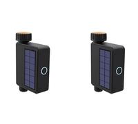Adiythbm Application d'arrosage intelligente à énergie solaire pour | Deux arroseurs solaires, 2 manuels en anglais, 2 unités compatibles 0-70 °C; contrôle WiFi avec 2,4 G