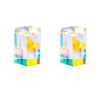 Adiythbm Cube hexagonal à prisme optique pour outils éducatifs photo et | Le prisme en cristal montre la géométrie, permettant des angles de réfraction nets pour des cours d'optique et des visuels