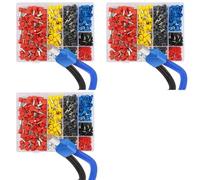 Adiythbm Kit de viroles à double fil fiable pour machines | Assortiment 86 inclus conçu pour les appareils de machines-outils et les projets de câblage complexes.