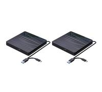 Adiythbm Lecteur DVD externe pour ordinateur portable USB 3.0 Type-C idéal | Idéal pour regarder, sauvegarder des données et des installations logicielles avec une large prise en charge du système