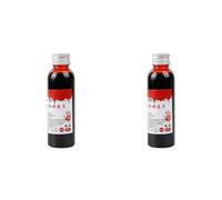 Adiythbm Lot de 2 faux sang pour scènes de cosplay 60 ml | Ne tache pas 2 x 60 ml qui se lave facilement, ne laisse aucun résidu, idéal pour les farces, les photos cosplay, Halloween.
