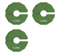 Adiythbm Plaques de type micro de gym polyvalentes à fixer aux barres | Se fixe aux haltères, kettlebells ou poignées de barre ; alésage de 35 mm et revêtement en caoutchouc vert sécurisé