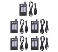 Adiythbm Puissance de sortie commerciale du casque | Idéal pour les configurations de poste de travail ; entrée/sortie de 3,5 mm ; aluminium mat ; compact 28 x 1,4 x 1,4 cm.