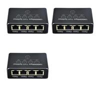 Adiythbm Répartiteur réseau Gigabit 1 vers 4 RJ45 Ethernet pour ordinateurs | Une paire permet à une ligne LAN de servir deux appareils à la fois, parfait pour un routeur et un téléviseur intelligent ou