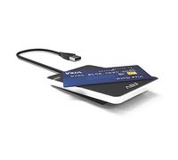ADJ CR001 Lecteur RFID et NFC pour carte d'identité électronique CIE 3.0, carte de santé, cartes sans contact pour accéder à ANPR, INPS, INAIL, agence de revenus et sites de P.A., compatible Window,